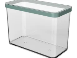 Rotho Dose Loft Premium Rechteckig 2,1 l Transparent Mistletoe Green