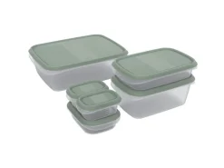 Rotho Frischhaltedosen-Set Elements Mistletoe Green 6-teilig