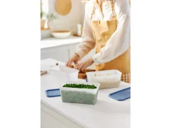 Rotho Gefrierdosen-Set Domino 1,5 l Horizontblau 3-teilig