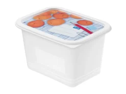 Rotho Gefrierdose-Set Domino 1 l Weiß 4-teilig