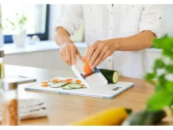 Rotho Gemüsehobel Basic Horizon Weiß-Blau