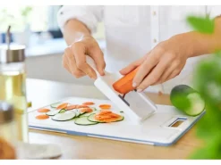 Rotho Gemüsehobel Basic Horizon Weiß-Blau