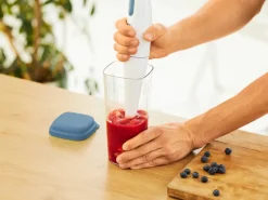 Rotho Küchenhelfer Loft 1 l Transparent Horizontblau