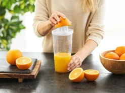 Rotho Küchenhelfer Loft 1 l Weiß-Transparent