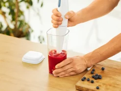 Rotho Küchenhelfer Loft 1 l Weiß-Transparent