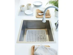 Rotho Küchen-Spülbeckenmatte Basic 27 cm x 31 cm Cool Grey