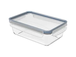Rotho Kühlschrankdose Clic & Lock Glas 1,3 l Horizontblau
