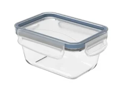 Rotho Kühlschrankdose Clic & Lock Glas 0,5 l Horizontblau