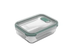 Rotho Kühlschrankdose Nala mit Kunststoffdeckel Glas 0,38 l Mistletoe Green