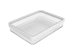 Rotho Kühlschrankorganizer-Set Loft 0,85 l Weiß 2-teilig