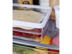 Rotho Kühlschrankorganizer-Set Loft 0,85 l Weiß 2-teilig