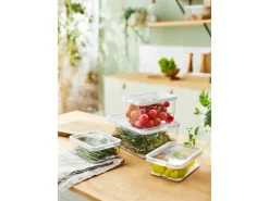 Rotho Kühlschrankorganizer-Set Cauma Transparent 4-teilig