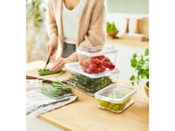 Rotho Kühlschrankorganizer-Set Cauma Transparent 4-teilig