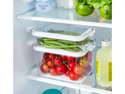 Rotho Kühlschrankorganizer-Set Cauma Transparent 2-teilig