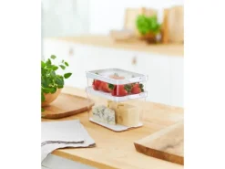 Rotho Kühlschrankorganizer-Set Cauma Transparent 2-teilig