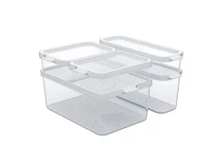 Rotho Kühlschrankorganizer-Set Cauma Transparent 5-teilig