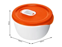 Rotho Mikrowellenschüssel Micro Clever 0,8 l Papaya