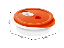 Rotho Mikrowellenteller Micro Clever Tief 1 l Papaya