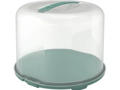 Rotho Tortenglocke Fresh XL 26 cm Transparent Mistletoe Green