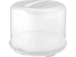 Rotho Tortenglocke Fresh XL 26 cm Weiß-Transparent