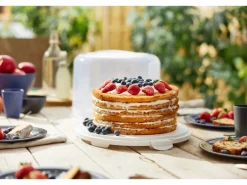 Rotho Tortenglocke Fresh XL 26 cm Weiß-Transparent