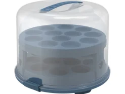 Rotho Tortenglocke mit Trays Fresh XL 26 cm Horizontblau