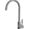Sanicomfort Küchenarmatur Virginia Edelstahl gebürstet mit Schwenkarm