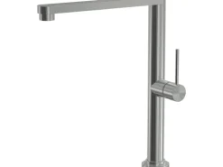 Sanicomfort Küchenarmatur Arizona Edelstahl gebürstet m. Schwenkarm, Ausziehbr.