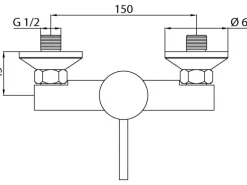 Sanitop-Wingenroth Einhebelmischer Brausearmatur Lea Chrom