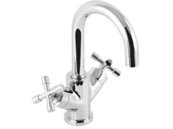 Sanitop-Wingenroth Waschtischarmatur Zweigriffmischer Sydney Chrom