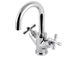 Sanitop-Wingenroth Waschtischarmatur Zweigriffmischer Sydney Chrom