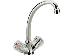 Sanitop-Wingenroth Zweigriff-Küchenarmatur Standard Plus Spüle Niederdruck