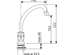 Sanitop-Wingenroth Zweigriff-Waschbeckenarmatur Standard Plus Chrom