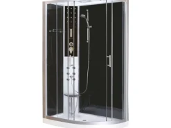 Sanotechnik Komplettduschkabine Vario links 215 cm x 120 cm x 80 cm