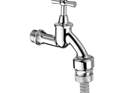 Schell Auslaufventil mit Knebelgriff mit RFV und RB 12,5 mm (1/2") Chrom