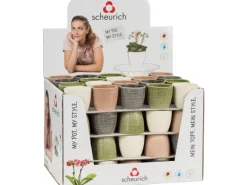 Scheurich Übertopf 866 Ø 7 cm Corteza sortiert