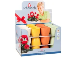 Scheurich Übertopf 920 Ø 9 cm 4-fach Sortiert