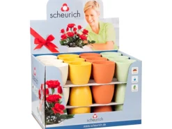 Scheurich Übertopf 920 Ø 9 cm 4-fach Sortiert