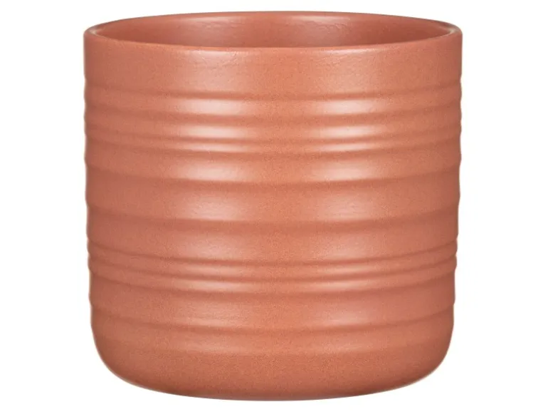 Scheurich Übertopf Cottage 850 Ø 12 cm x 11,1 cm Gebranntes Lehmorange