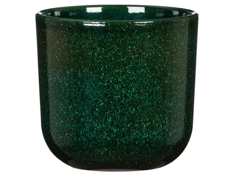 Scheurich Übertopf Keramik Ø 12,9 cm x 11,9 cm Mystic Green Volumen 0,814 l
