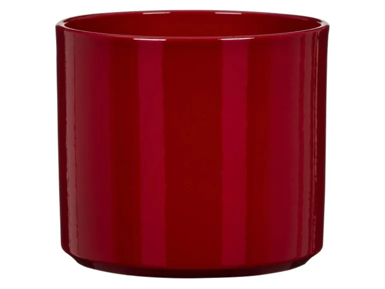 Scheurich Blumentopf Keramik Ø 13,6 cm x 12,3 cm Intense Red Volumen 2,257 l