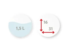 Scheurich Gießkanne Lilly Jade Matt 1,5 l