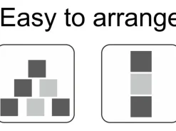 Scheurich Pflanzgefäß C-Cube 240 38 cm x 38 cm Stony Grey