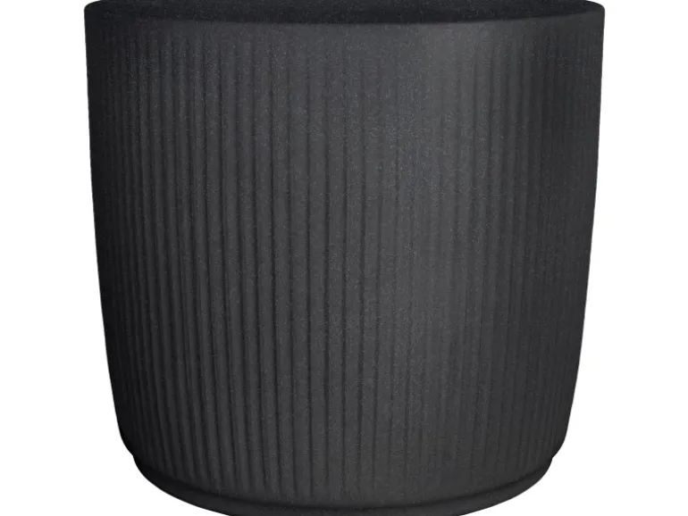 Scheurich Pflanzgefäß Linetto Ø 38,6 cm Stony Black
