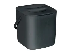 Schöner Wohnen Abfallsammler Cindy mit Sieb 3 l Schwarz