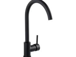 Schöner Wohnen Hohe Waschtischarmatur Cantis Wassersparend Schwarz Matt