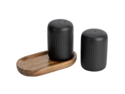 Schöner Wohnen Salz- & Pfefferstreuer Refia 75 ml Schwarz 2 Stück