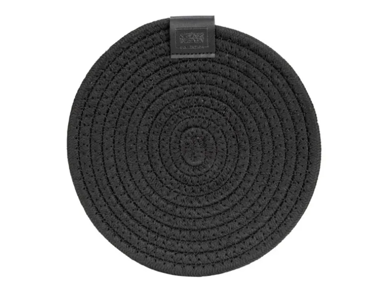 Schöner Wohnen Topfuntersetzer-Set Svea Ø 20 cm Schwarz 2 Stück