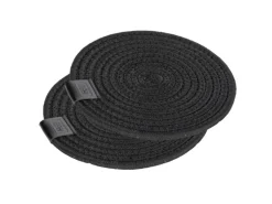 Schöner Wohnen Topfuntersetzer-Set Svea Ø 20 cm Schwarz 2 Stück