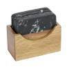 Schöner Wohnen Untersetzer-Set Atami Marmor und Akazienholz Schwarz-Braun 5-tlg.